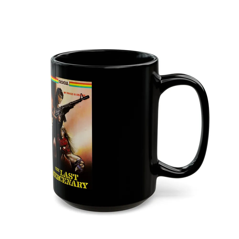 THE LAST MERCENARY (VHS COVER) - Black Coffee Mug-Go Mug Yourself