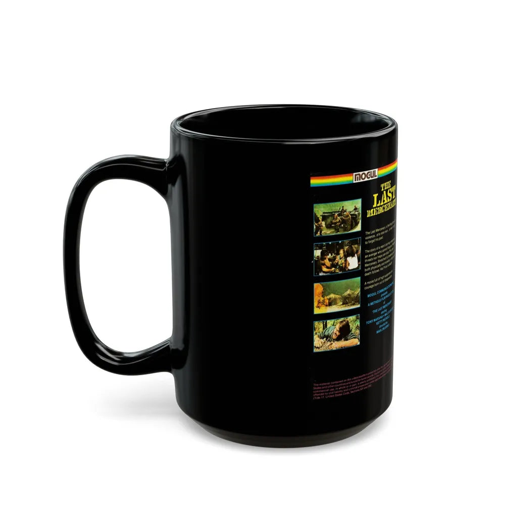 THE LAST MERCENARY (VHS COVER) - Black Coffee Mug-Go Mug Yourself