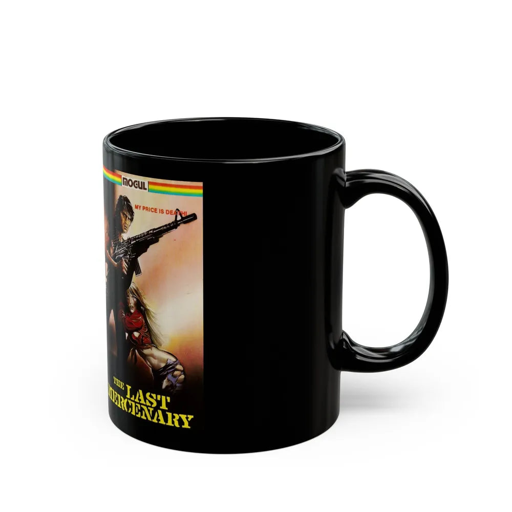 THE LAST MERCENARY (VHS COVER) - Black Coffee Mug-Go Mug Yourself