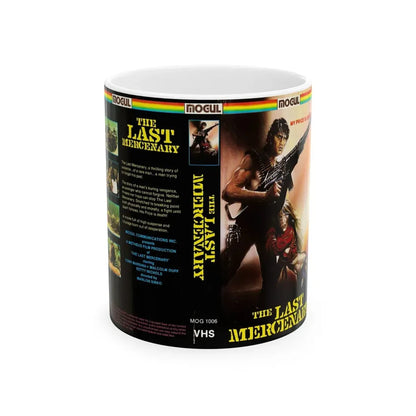 THE LAST MERCENARY (VHS COVER) - White Coffee Mug 11oz - Go Mug Yourself