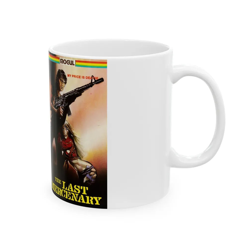 THE LAST MERCENARY (VHS COVER) - White Coffee Mug-Go Mug Yourself