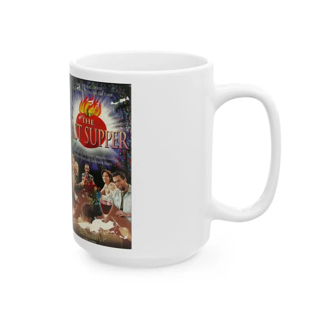 THE LAST SUPPER (VHS COVER) - White Coffee Mug - Go Mug Yourself