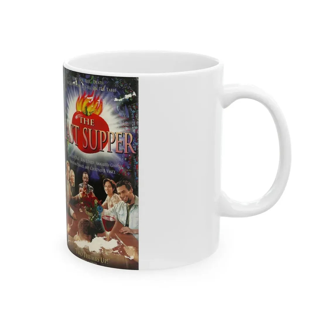 THE LAST SUPPER (VHS COVER) - White Coffee Mug - Go Mug Yourself