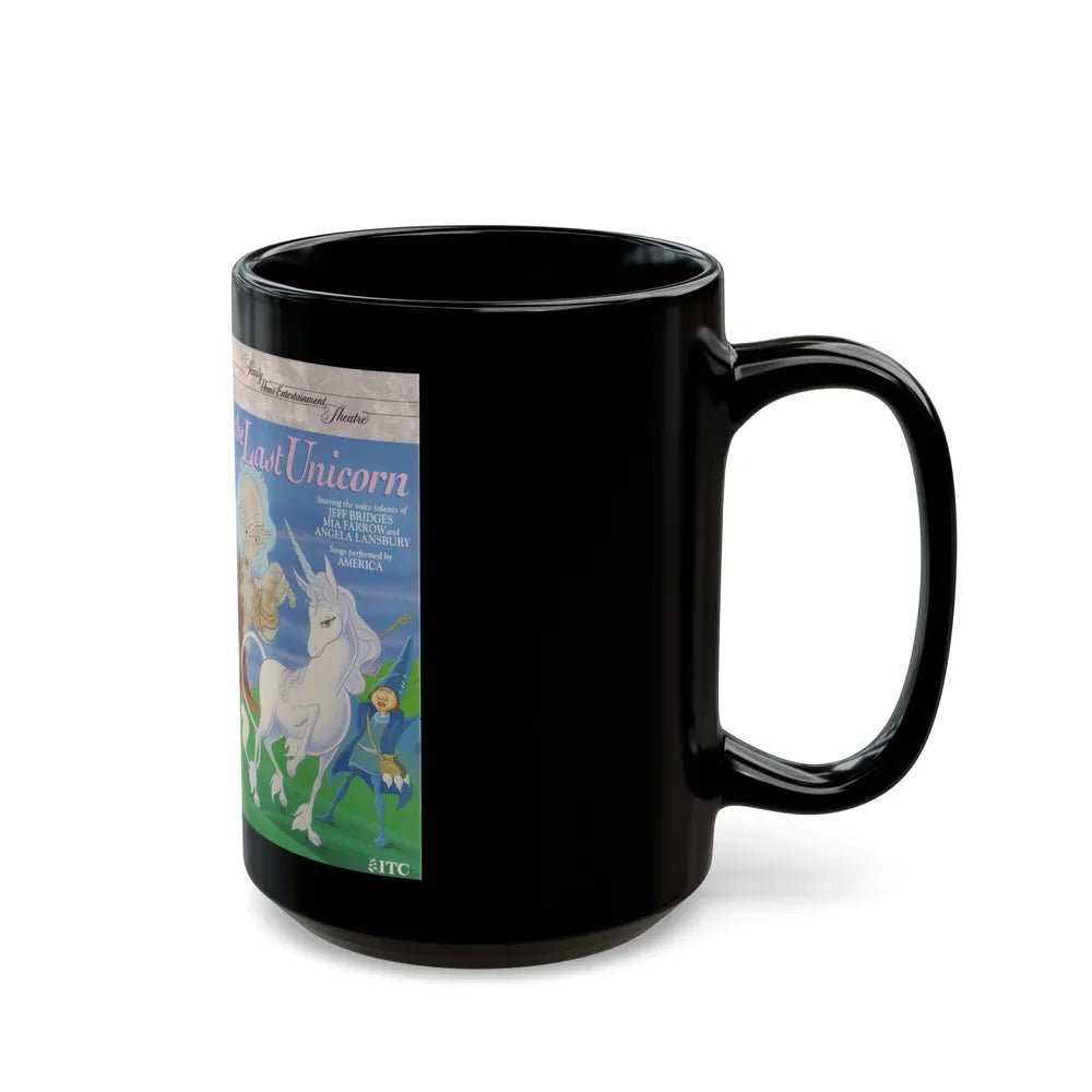 THE LAST UNICORN (VHS COVER) - Black Coffee Mug-Go Mug Yourself