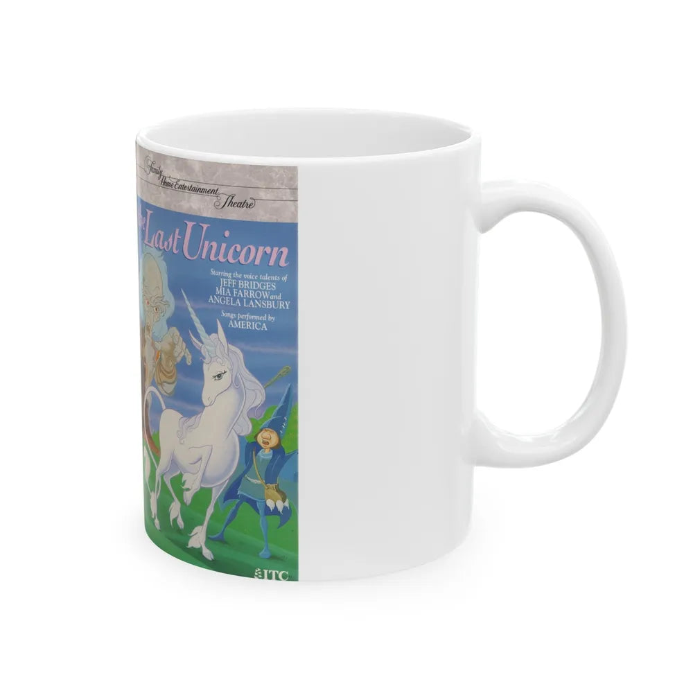 THE LAST UNICORN (VHS COVER) - White Coffee Mug-Go Mug Yourself