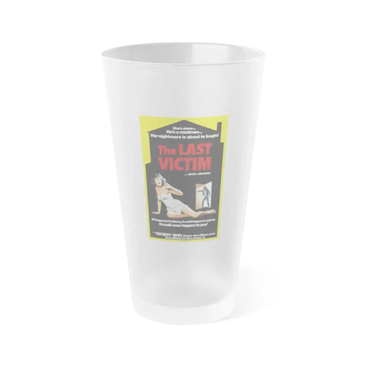 THE LAST VICTIM (FORCED ENTRY) 1975 Movie Poster - Frosted Pint Glass 16oz 16oz Frosted - Go Mug Yourself