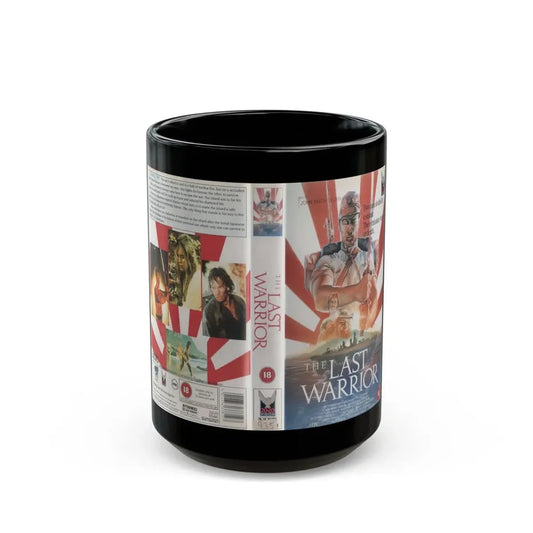 THE LAST WARRIOR (VHS COVER) - Black Coffee Mug 15oz - Go Mug Yourself