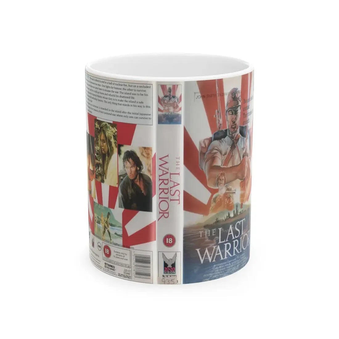 THE LAST WARRIOR (VHS COVER) - White Coffee Mug 11oz - Go Mug Yourself
