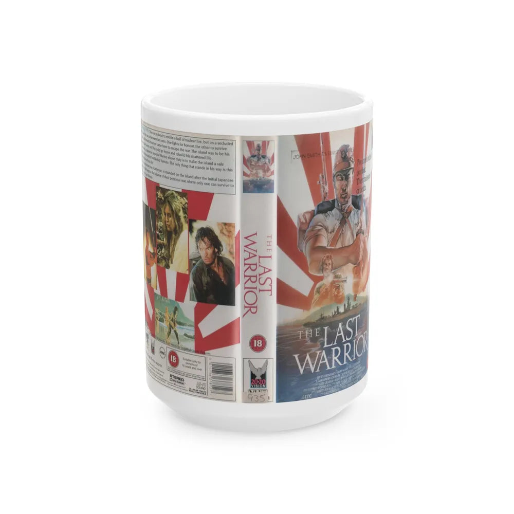 THE LAST WARRIOR (VHS COVER) - White Coffee Mug-15oz-Go Mug Yourself