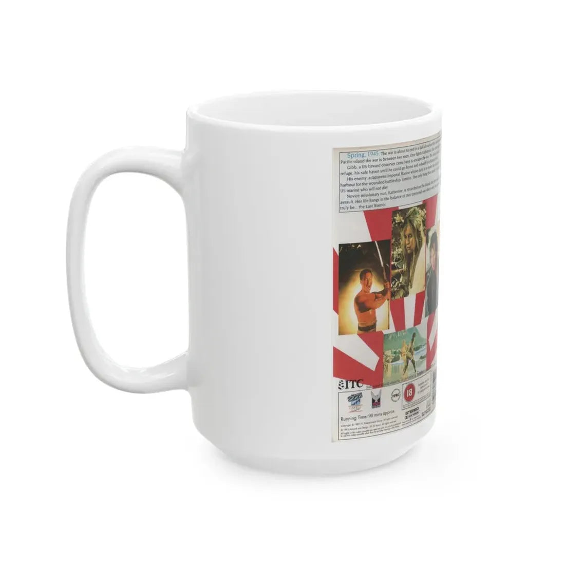 THE LAST WARRIOR (VHS COVER) - White Coffee Mug - Go Mug Yourself