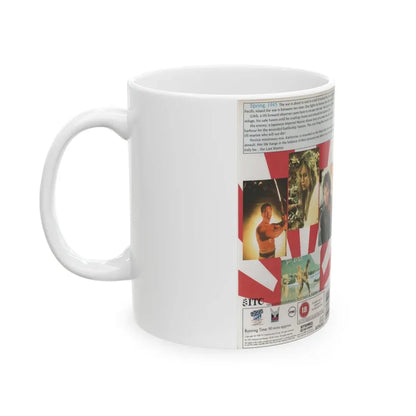 THE LAST WARRIOR (VHS COVER) - White Coffee Mug - Go Mug Yourself