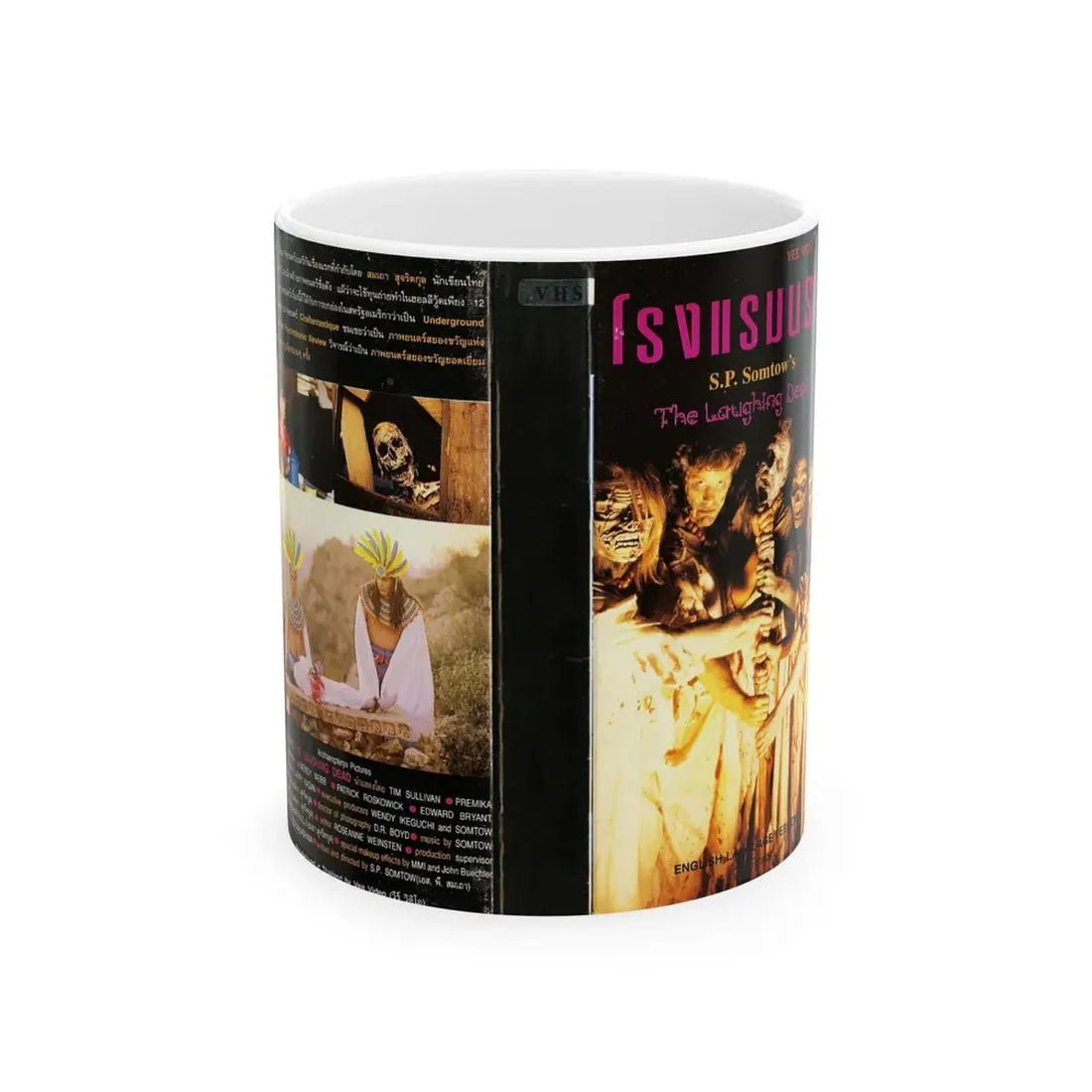 THE LAUGHING DEAD (VHS COVER) - White Coffee Mug 11oz - Go Mug Yourself