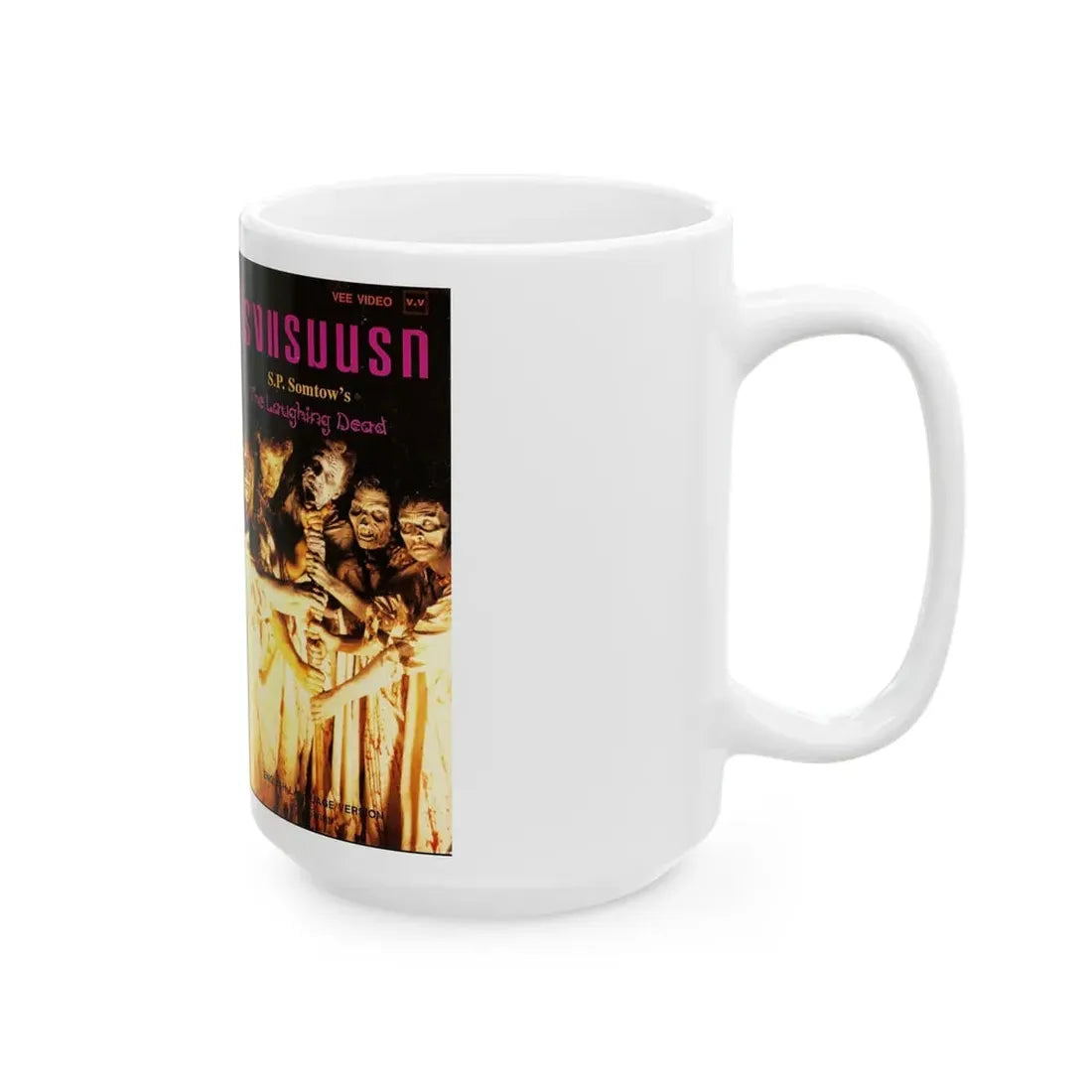 THE LAUGHING DEAD (VHS COVER) - White Coffee Mug - Go Mug Yourself