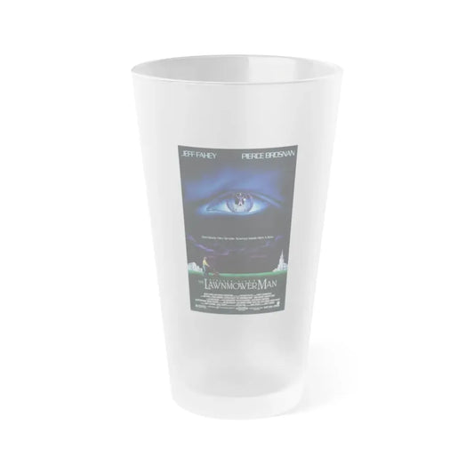 THE LAWNMOWER MAN 1992 Movie Poster - Frosted Pint Glass 16oz 16oz Frosted - Go Mug Yourself