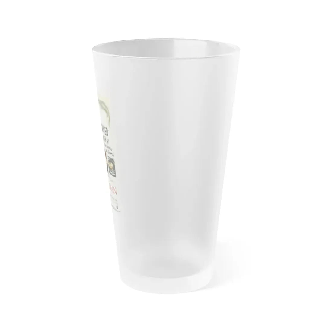 THE LEECH WOMAN 1960 Movie Poster - Frosted Pint Glass 16oz - Go Mug Yourself