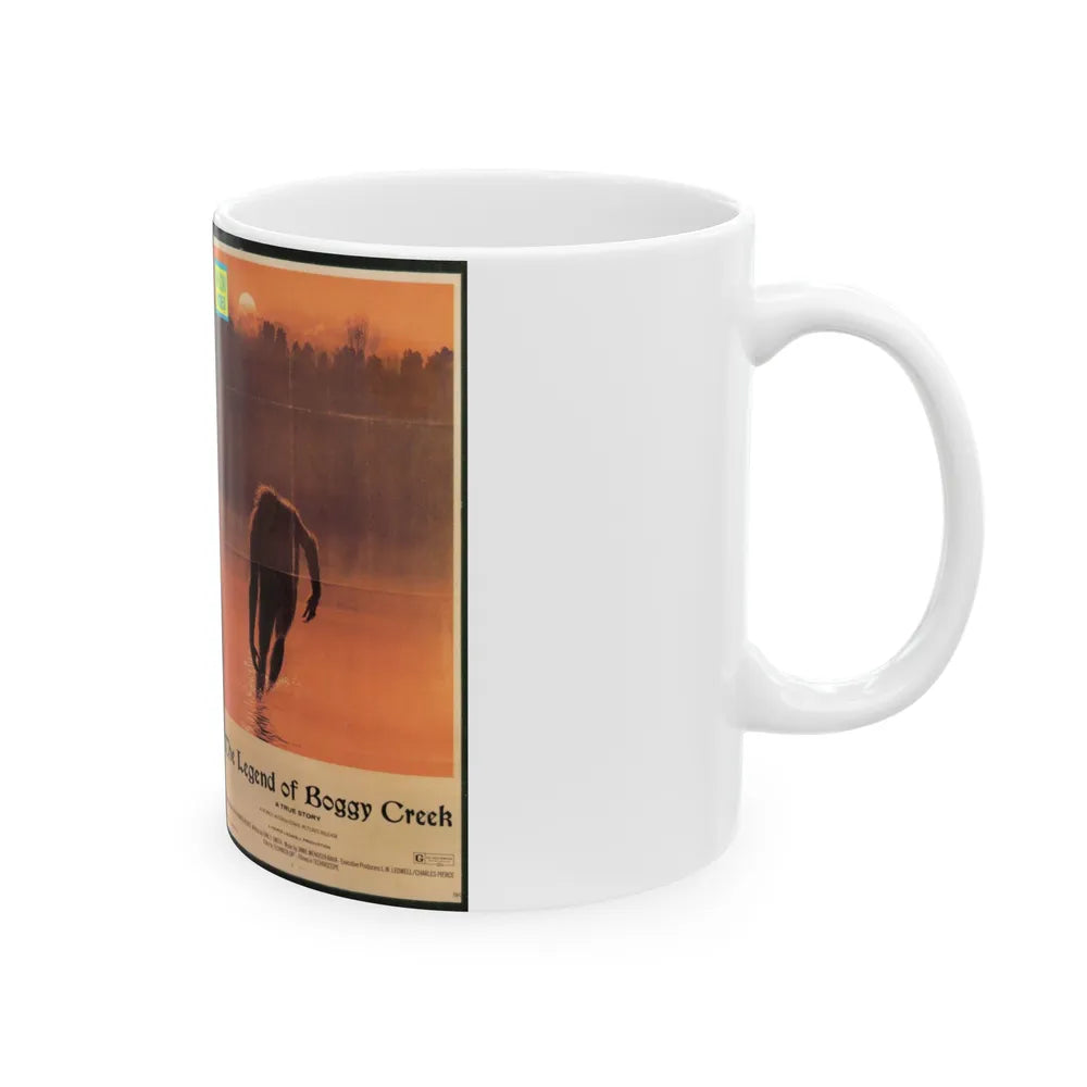 THE LEGEND OF BOGGY CREEK NEON VIDEO (VHS COVER) - White Coffee Mug-Go Mug Yourself