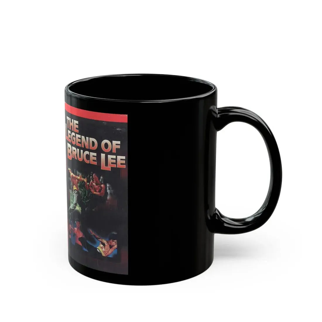 THE LEGEND OF BRUCE LEE (VHS COVER) - Black Coffee Mug - Go Mug Yourself