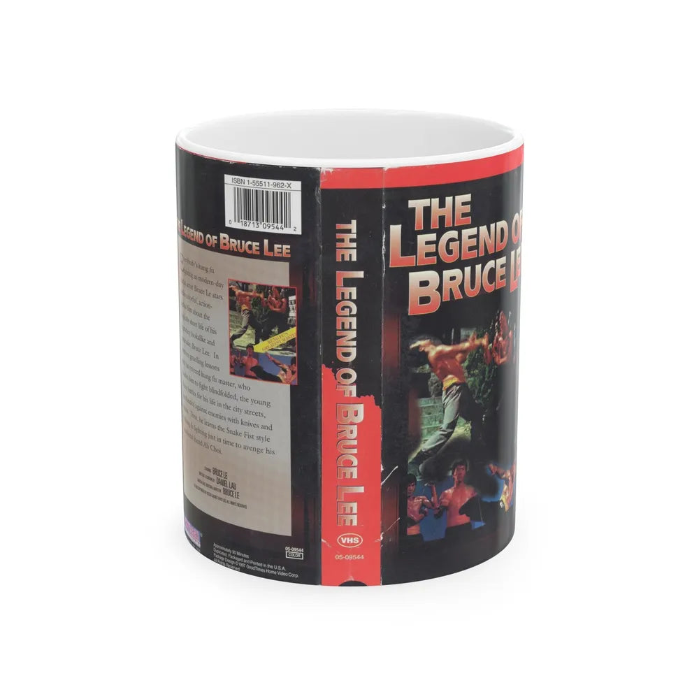 THE LEGEND OF BRUCE LEE (VHS COVER) - White Coffee Mug-11oz-Go Mug Yourself