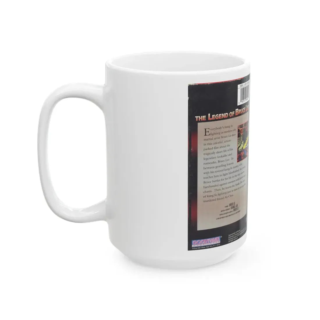 THE LEGEND OF BRUCE LEE (VHS COVER) - White Coffee Mug - Go Mug Yourself