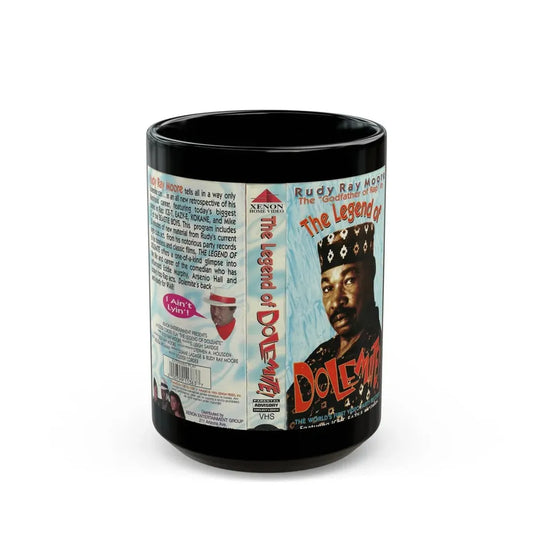THE LEGEND OF DOLEMITE (VHS COVER) - Black Coffee Mug 15oz - Go Mug Yourself