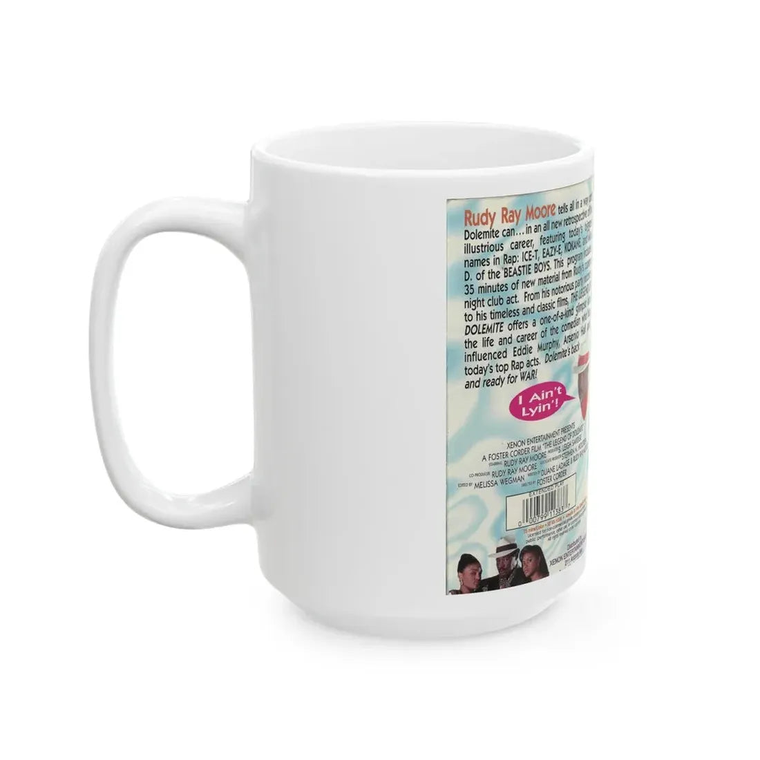 THE LEGEND OF DOLEMITE (VHS COVER) - White Coffee Mug - Go Mug Yourself