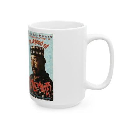 THE LEGEND OF DOLEMITE (VHS COVER) - White Coffee Mug - Go Mug Yourself