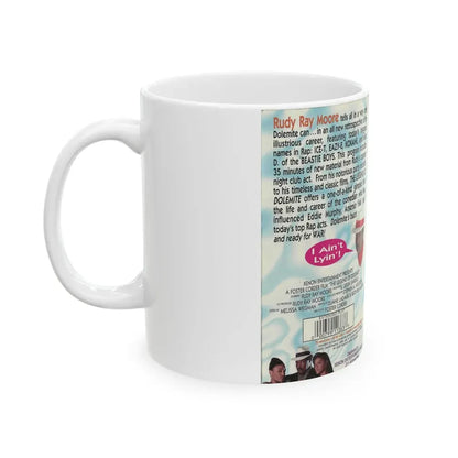 THE LEGEND OF DOLEMITE (VHS COVER) - White Coffee Mug - Go Mug Yourself