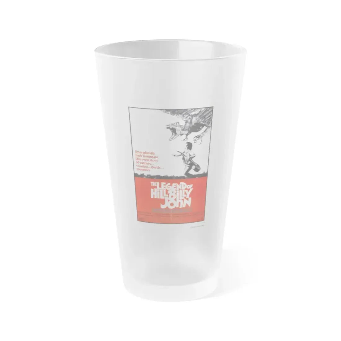 THE LEGEND OF HILLBILLY JOHN 1972 Movie Poster - Frosted Pint Glass 16oz 16oz Frosted - Go Mug Yourself