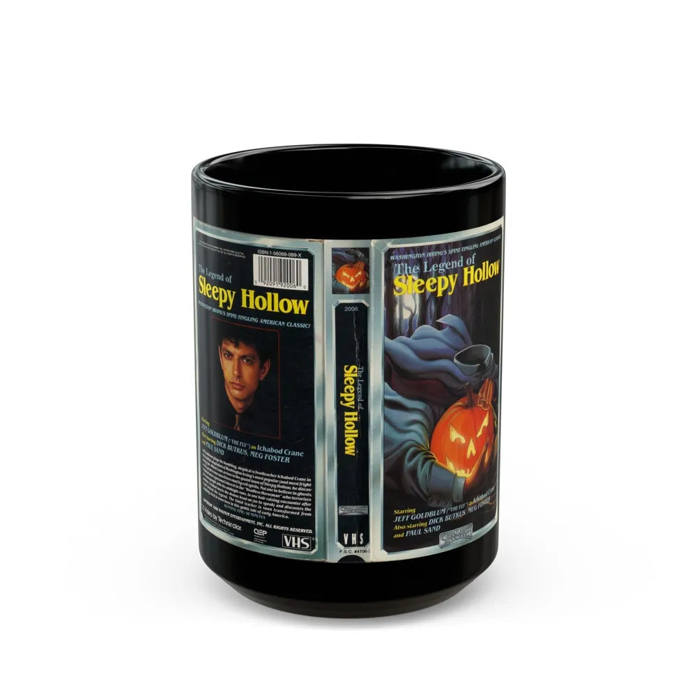 THE LEGEND OF SLEEPY HOLLOW (VHS COVER) - Black Coffee Mug-15oz-Go Mug Yourself