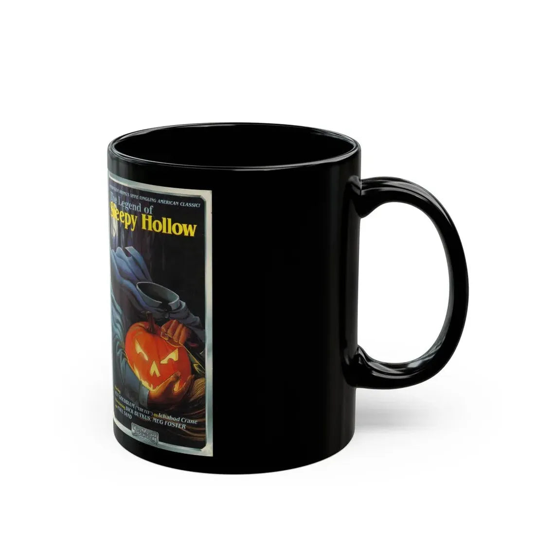 THE LEGEND OF SLEEPY HOLLOW (VHS COVER) - Black Coffee Mug - Go Mug Yourself