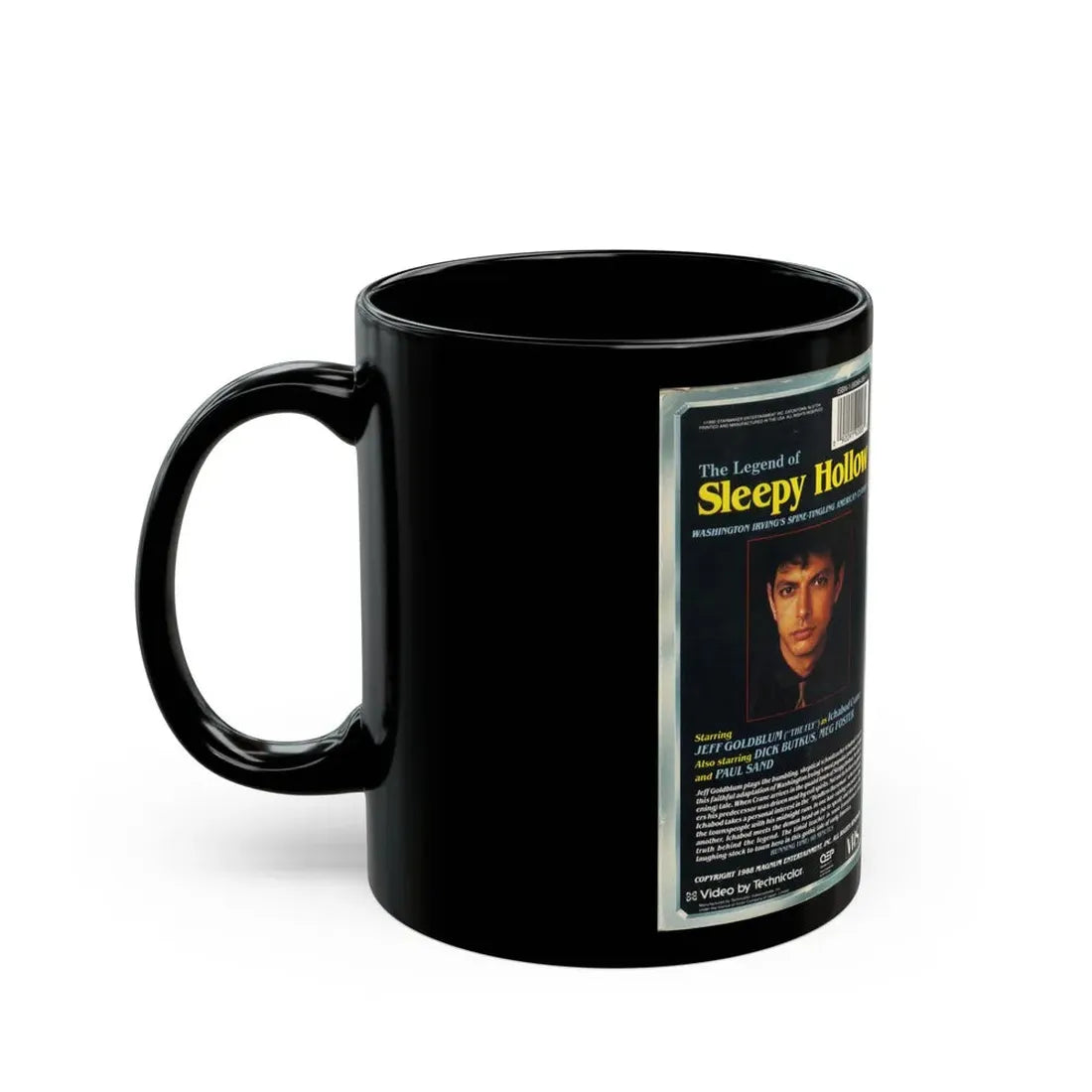 THE LEGEND OF SLEEPY HOLLOW (VHS COVER) - Black Coffee Mug - Go Mug Yourself