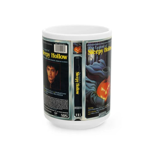 THE LEGEND OF SLEEPY HOLLOW (VHS COVER) - White Coffee Mug 15oz - Go Mug Yourself