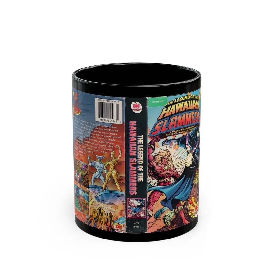THE LEGEND OF THE HAWAIIAN SLAMMERS (VHS COVER) - Black Coffee Mug 11oz - Go Mug Yourself