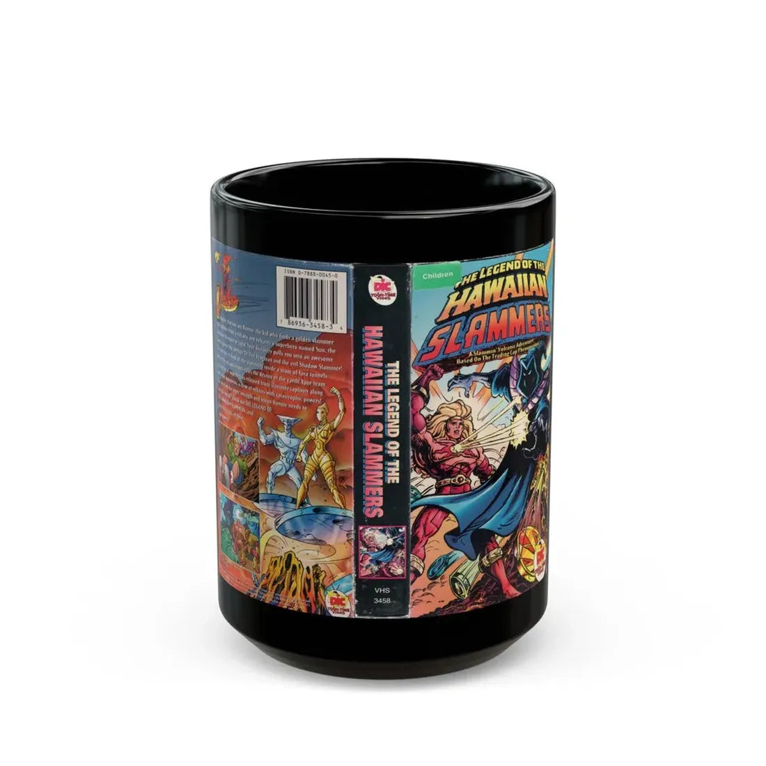 THE LEGEND OF THE HAWAIIAN SLAMMERS (VHS COVER) - Black Coffee Mug 15oz - Go Mug Yourself