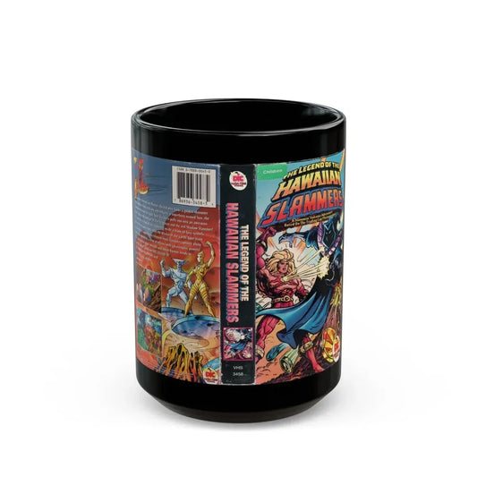 THE LEGEND OF THE HAWAIIAN SLAMMERS (VHS COVER) - Black Coffee Mug 15oz - Go Mug Yourself