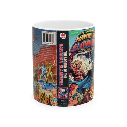 THE LEGEND OF THE HAWAIIAN SLAMMERS (VHS COVER) - White Coffee Mug 11oz - Go Mug Yourself
