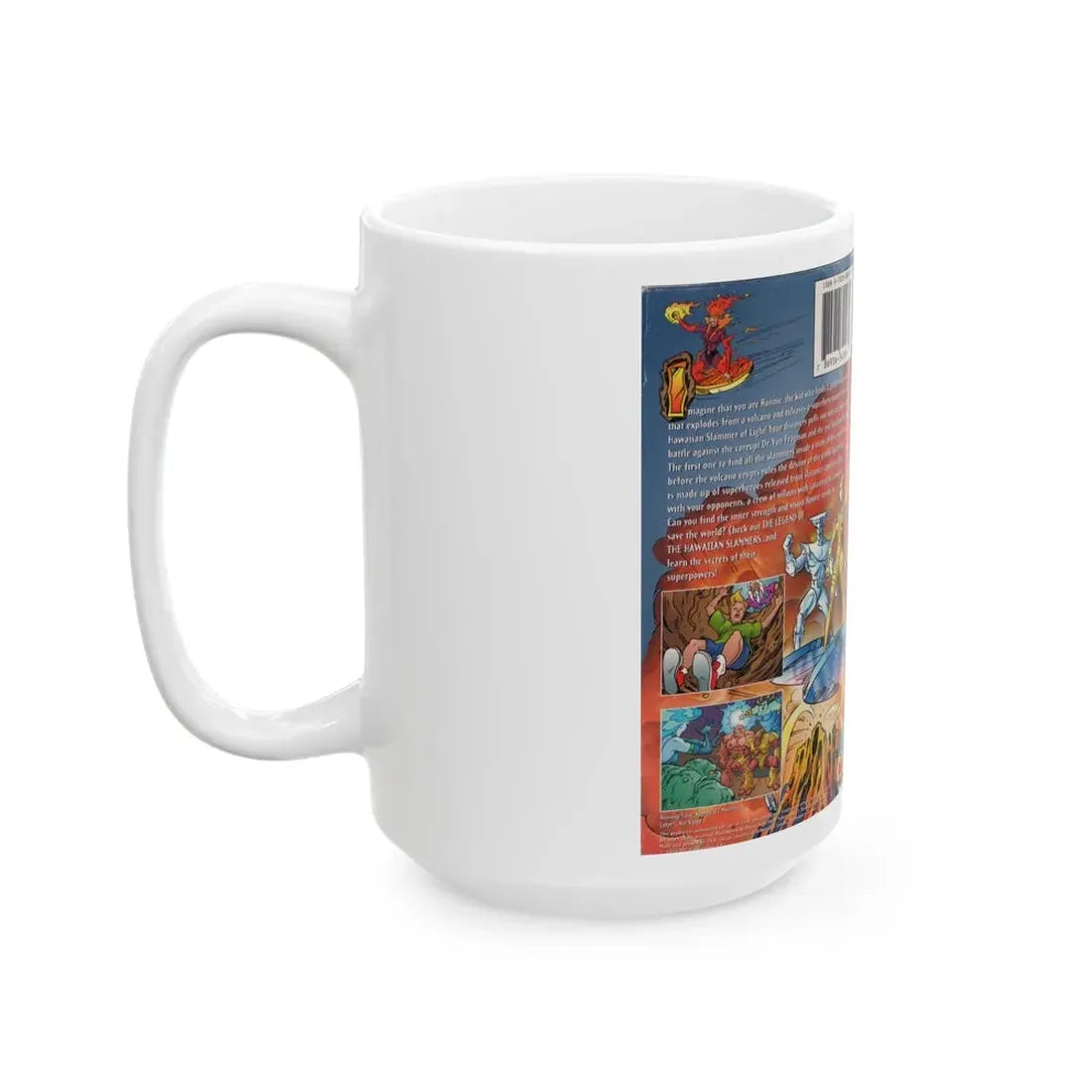 THE LEGEND OF THE HAWAIIAN SLAMMERS (VHS COVER) - White Coffee Mug - Go Mug Yourself