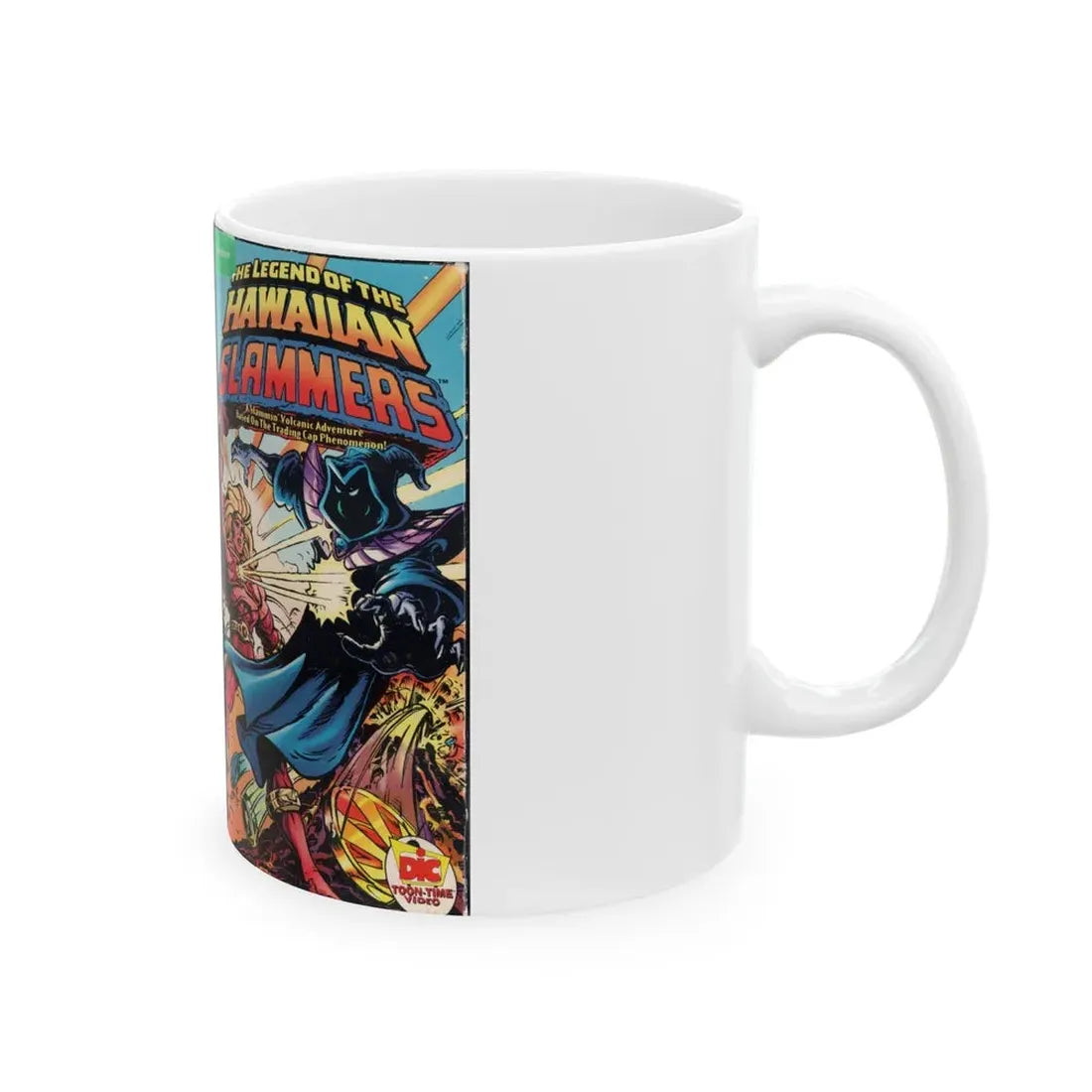 THE LEGEND OF THE HAWAIIAN SLAMMERS (VHS COVER) - White Coffee Mug - Go Mug Yourself