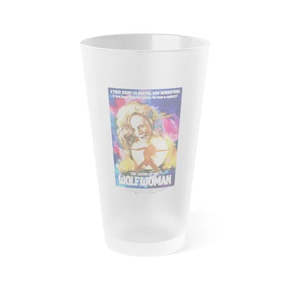 THE LEGEND OF THE WOLF WOMAN 1976 Movie Poster - Frosted Pint Glass 16oz-16oz-Frosted-Go Mug Yourself