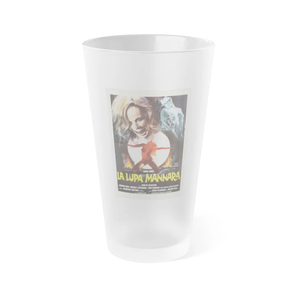 THE LEGEND OF THE WOLF WOMAN (ITALIAN) 3 1976 Movie Poster - Frosted Pint Glass 16oz-16oz-Frosted-Go Mug Yourself