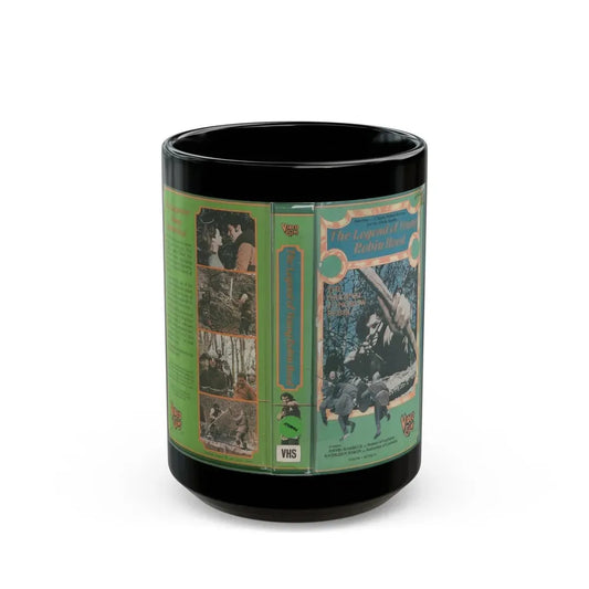 THE LEGEND OF YOUNG ROBIN HOOD (VHS COVER) - Black Coffee Mug 15oz - Go Mug Yourself