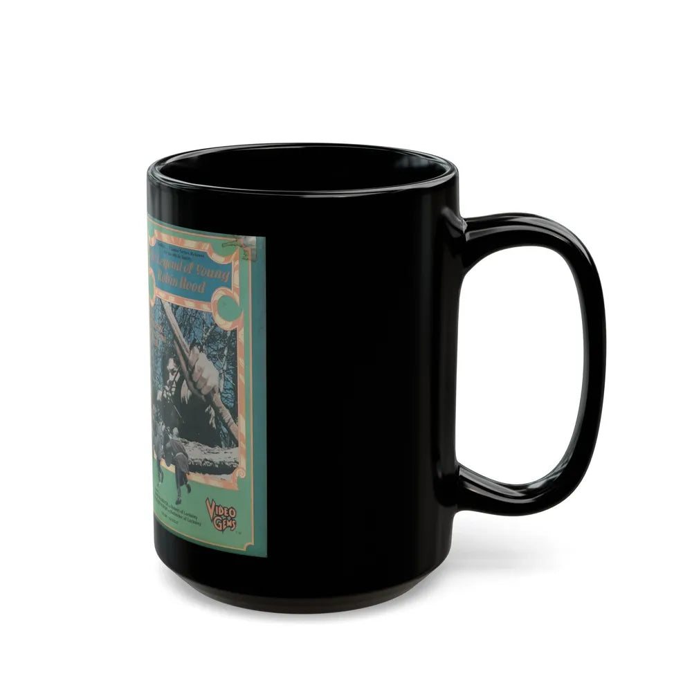 THE LEGEND OF YOUNG ROBIN HOOD (VHS COVER) - Black Coffee Mug-Go Mug Yourself