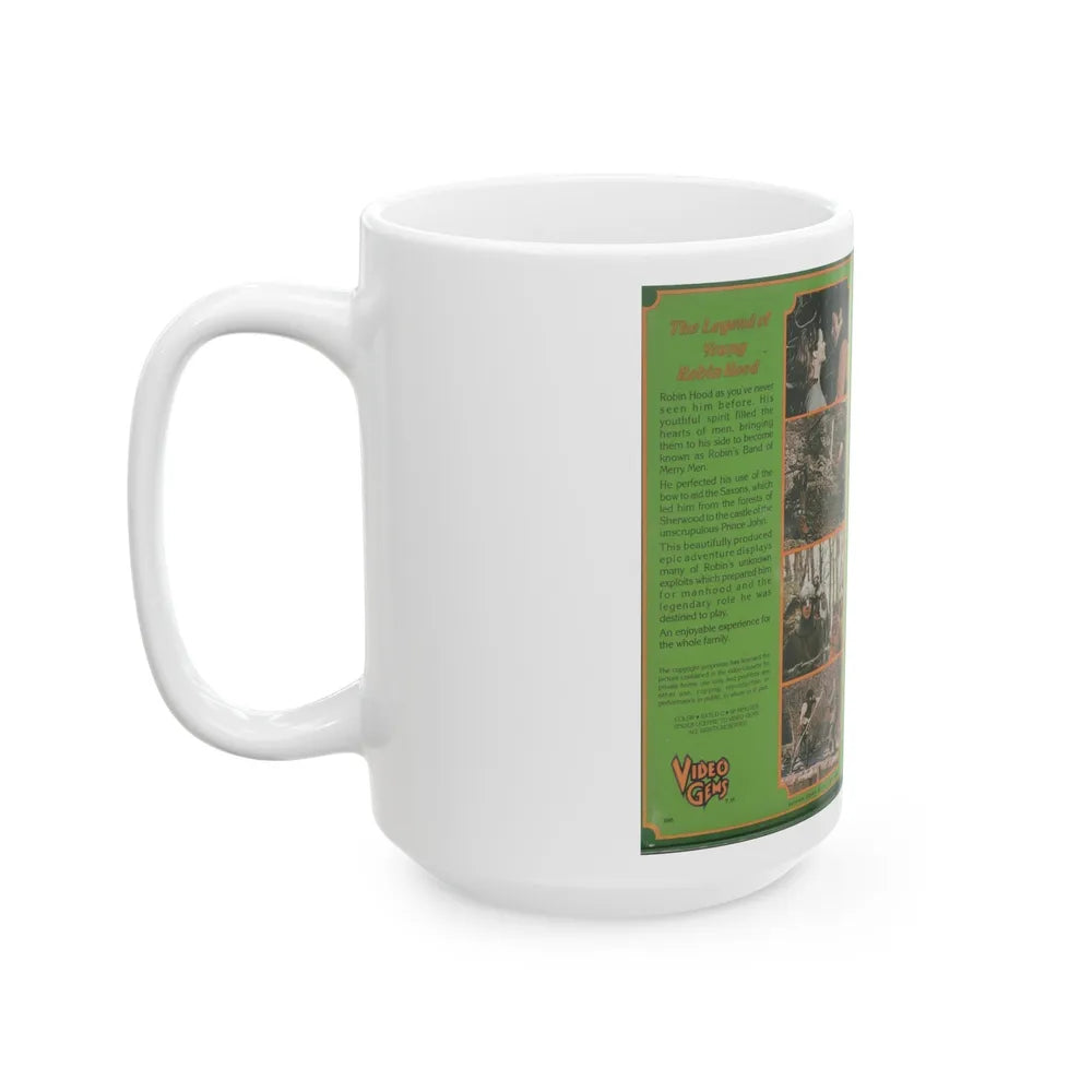 THE LEGEND OF YOUNG ROBIN HOOD (VHS COVER) - White Coffee Mug-Go Mug Yourself