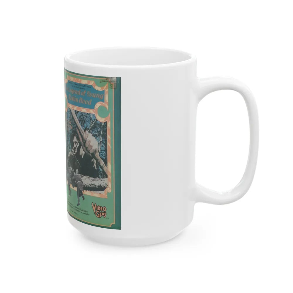 THE LEGEND OF YOUNG ROBIN HOOD (VHS COVER) - White Coffee Mug-Go Mug Yourself