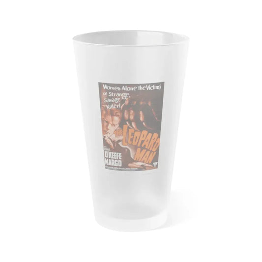 THE LEOPARD MAN (2) 1943 Movie Poster - Frosted Pint Glass 16oz 16oz Frosted - Go Mug Yourself