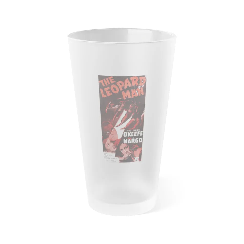 THE LEOPARD MAN (3) 1943 Movie Poster - Frosted Pint Glass 16oz-16oz-Frosted-Go Mug Yourself