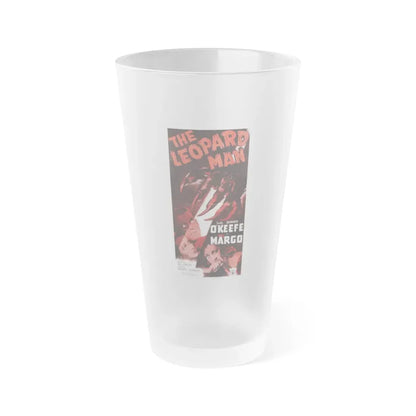 THE LEOPARD MAN (3) 1943 Movie Poster - Frosted Pint Glass 16oz 16oz Frosted - Go Mug Yourself