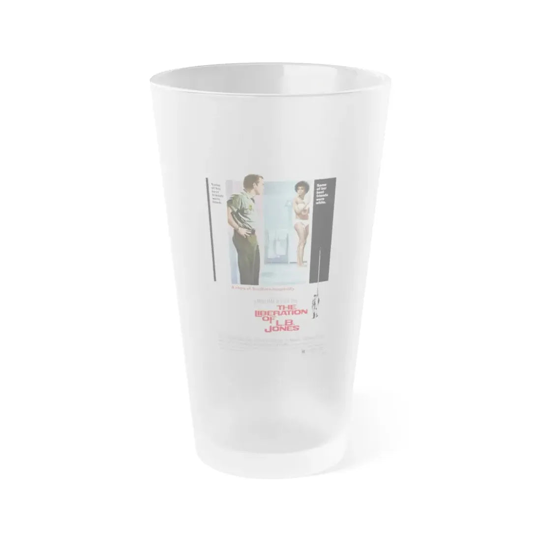 THE LIBERATION OF LB JONES 1970 Movie Poster - Frosted Pint Glass 16oz 16oz Frosted - Go Mug Yourself