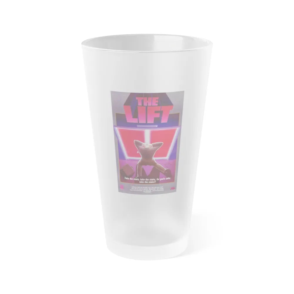 THE LIFT 1983 Movie Poster - Frosted Pint Glass 16oz-16oz-Frosted-Go Mug Yourself