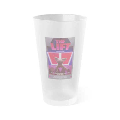 THE LIFT 1983 Movie Poster - Frosted Pint Glass 16oz 16oz Frosted - Go Mug Yourself